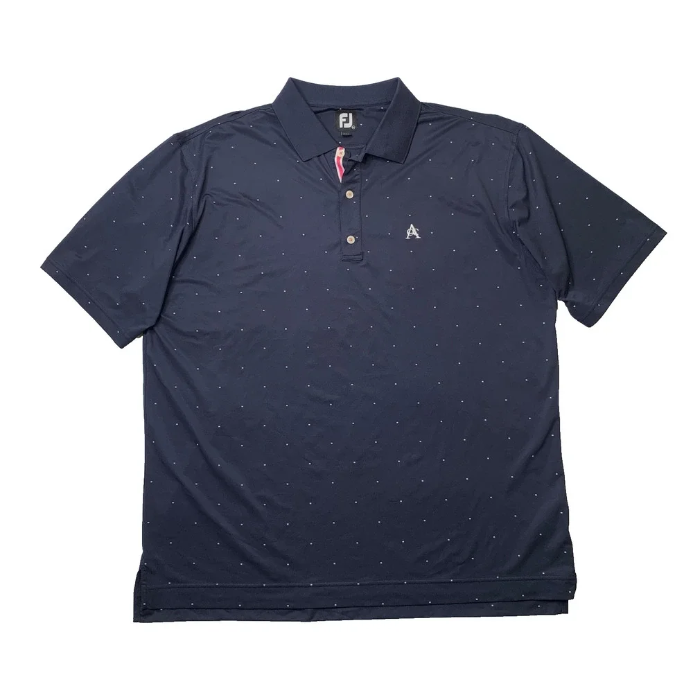 FootJoy Shirt Mens 2XL Navy Short Sleeve Droptail Polo Arizona Country Club Logo